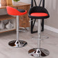 Modern Liftable Backrest Counter Stool Steel Household Bar Stool with Cushion and Pedal Clearhalo 'Bar Furniture' 'Bar Stools' 'bar_stools' 'furn' 'furn_bar_stools' 'furniture_bar_stools' 'Kitchen & Dining Furniture' 'kitchen&dining_furn' 'kitchen' 'kitchen_furn' Furniture' 1200x1200_aa756127-3430-4a7c-a5ab-da303d81be6d