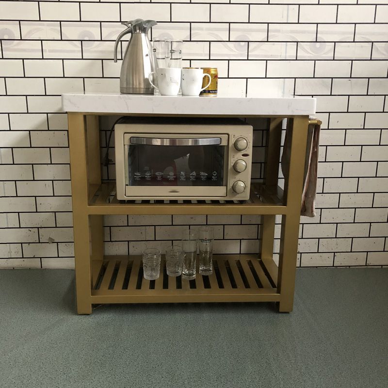 Tavolo da pranzo cucina da pranzo a casa moderna tavolo da preparazione di ferro rettangolare