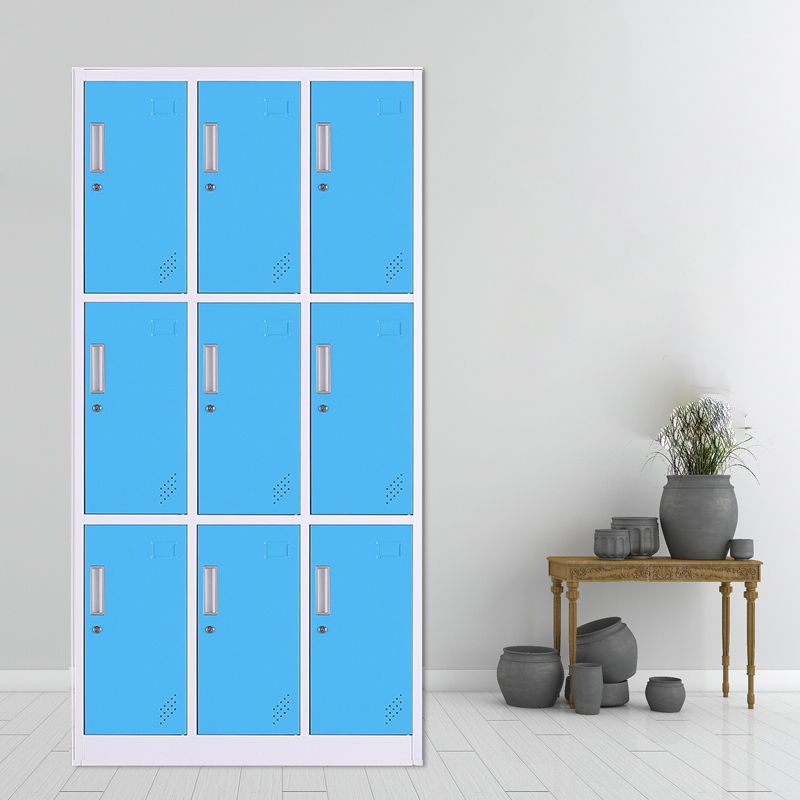 Zeitgenössischer Schrank mit Scharnier -Türen Metall Matte Finish Badezimmer Lagerschrank