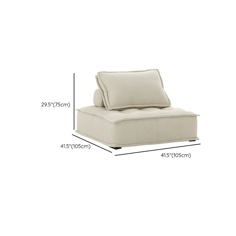 Canapé contemporain avec oreillers de soutillement et sans arme pour la salle bonus