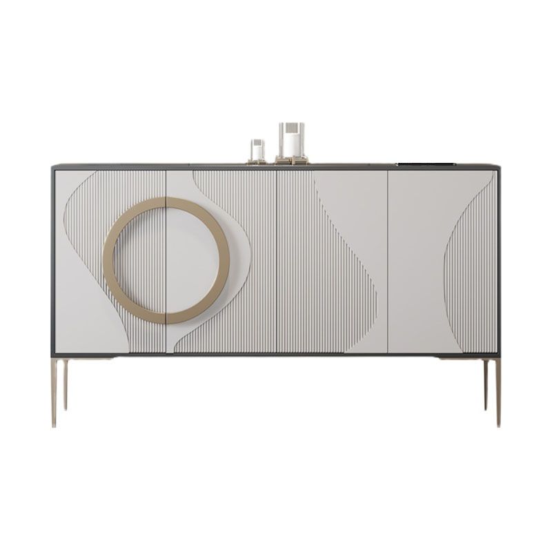 Glam Style Buffet Stand Engineered Wood Sideboard Buffet , 13.8" X 35.4" H Clearhalo 'buffet_sideboard' 'Buffets & Sideboards' 'furn' 'furn_buffet_sideboard' 'Furniture' 'Kitchen & Dining Furniture' 1200x1200_aa79cee5-045d-46e8-b697-b8beb9e47b18