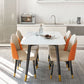 Rectangle 4 Legs Luxury Table White Tone Fixed Table of Sintered Stone Clearhalo ' dining_table' 'Dining Tables & Seating' 'Dining Tables' 'furn' 'furn_dining_table' 'Furniture' 'furniture_dining_table' 'Kitchen & Dining Furniture' 'kitchen&dining_furn' 'kitchen' 'kitchen_dining_table' 1200x1200_aa7b762f-bbb9-422c-8f0a-424a0950cd01