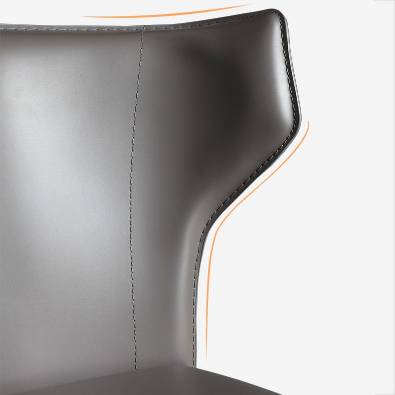 Moderne lederen eetstoelen stoelen Wingback zijstoel voor restaurantgebruik