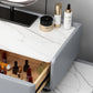 Contemporary Vanity Dressing Table Set with Mirror and Stool