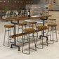 1/2/4/7/9 Pieces Bar Pub Table Set Solid Wood Bar Stool and Table Set Clearhalo 'Bar Furniture' 'furn' 'furn_home_bar_bar_sets' 'Furniture' 'Home Bars & Bar Sets' 'home_bar_bar_sets' 'Kitchen & Dining Furniture' 1200x1200_aa7cca1d-5454-448a-a3fb-95418f6d9355