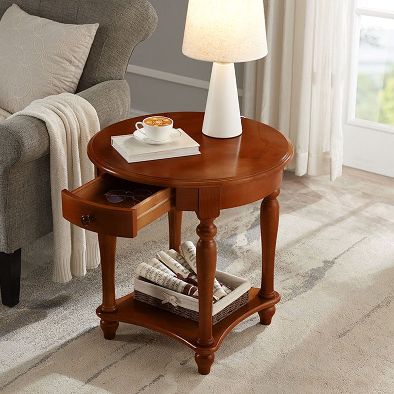 Table d'appoint à traîneau de rangement en bois de 60 cm de haut pour chambre à coucher