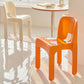 Moderne armloze eetkamerstoel Open Back Side Plastic Chair voor restaurant