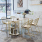 Metal Contemporary Rectangle Dining Table Sintered Stone Table for Kitchen and Dining Room Clearhalo ' dining_table' 'Dining Tables & Seating' 'Dining Tables' 'furn' 'furn_dining_table' 'Furniture' 'furniture_dining_table' 'Kitchen & Dining Furniture' 'kitchen&dining_furn' 'kitchen' 'kitchen_dining_table' 1200x1200_aa826689-ea25-4318-8d36-1b964e6bd64a