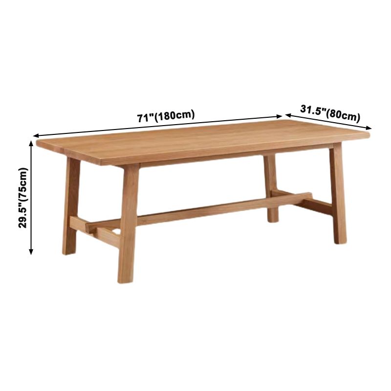 Rectangle Solid Wood Table in Nature Modern Dining Table with Trestle Base for Restaurant Clearhalo ' dining_table' 'Dining Tables & Seating' 'Dining Tables' 'furn' 'furn_dining_table' 'Furniture' 'furniture_dining_table' 'Kitchen & Dining Furniture' 'kitchen&dining_furn' 'kitchen' 'kitchen_dining_table' 1200x1200_aa89c39f-90b3-43da-b66f-cfae3634e0b0