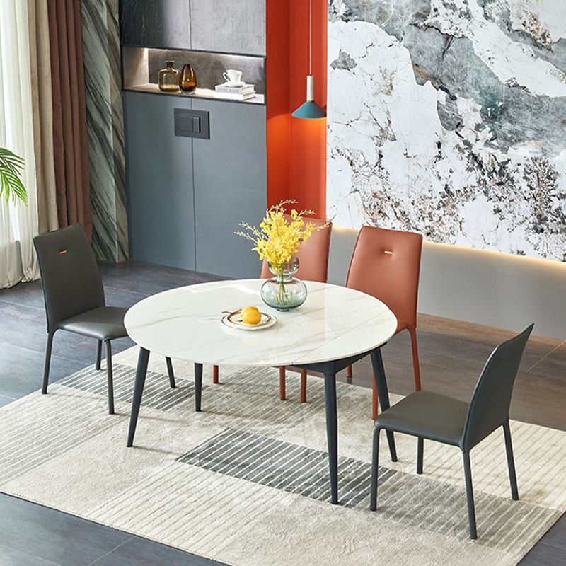 Orange and Gray Dining Chairs Contemporary Armless Low Back Dining Side Chair