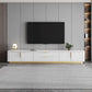 Console multimediale per TV Glam da 16" W, contenitore chiuso, console multimediale per TV con cassetti