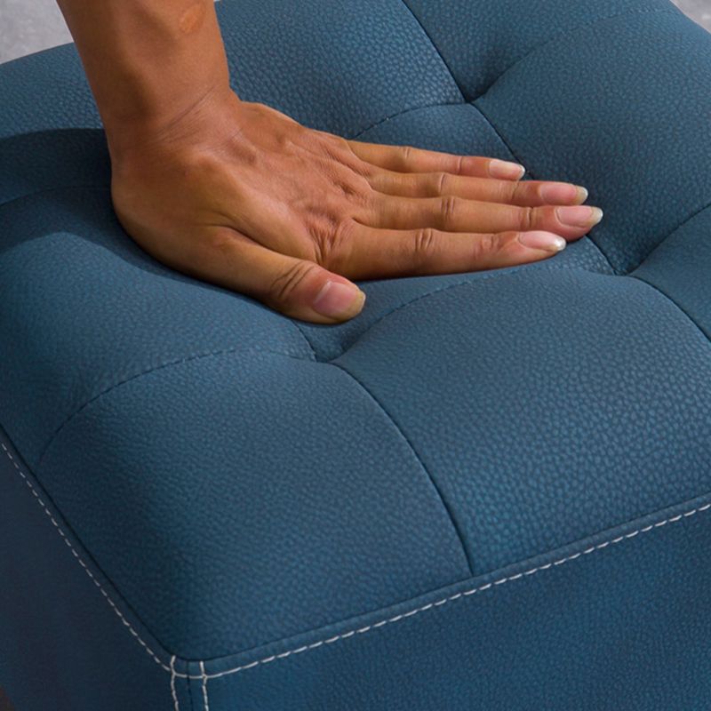 Contemporary Plain Chair Ottoman Plain Cotton Tufted Footstool Ottoman Clearhalo 'furn' 'furn_ottomans_poufs' 'Furniture' 'Living Room Furniture' 'Ottomans & Poufs' 'ottomans_poufs' 1200x1200_aa8fea40-f502-414e-9d48-817e0225e2ed