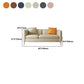 Contemporary Standard Square Arm Living Room Stationary Cotton Seating