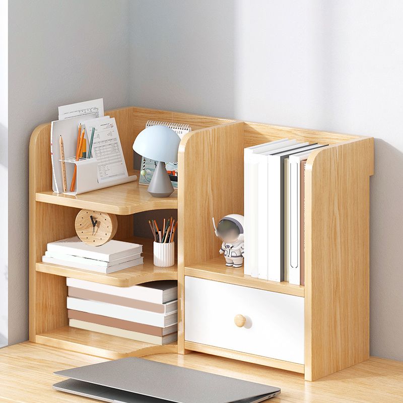 Modern Style Bookshelf Engineer Wood Bookcase with Drawer for Home Clearhalo 'Bookcases' 'furn' 'furn_bookcases' 'Furniture' 'Office Furniture' 1200x1200_aa91855b-e175-4668-baae-904ea55a43c2