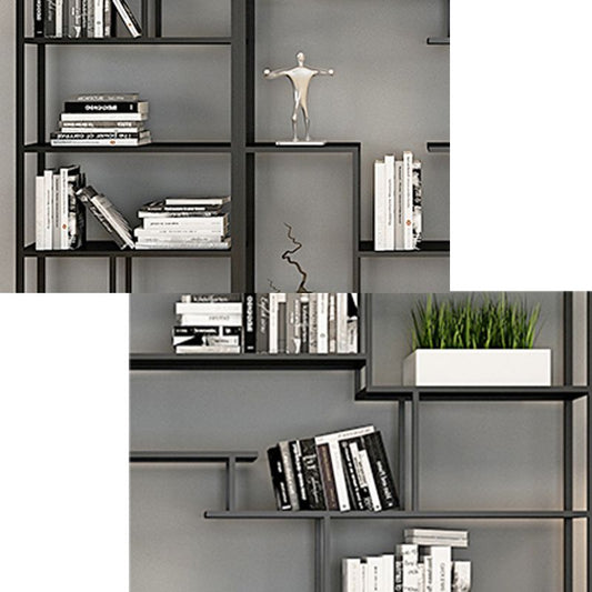 Metal Black Shelf Bookcase Contemporary Bookshelf for Home Office Clearhalo 'Bookcases' 'furn' 'furn_bookcases' 'Furniture' 'furniture_bookcases' 'Office Furniture' 1200x1200_aa9271ff-bdfd-47e1-8abf-d32dd1866412