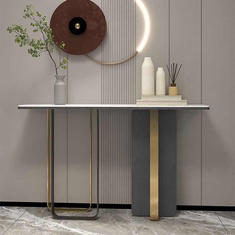 Tabella della console contemporanea da 13 "W TABELLO DI SOLO DEL RECTALLANGE BIANCO