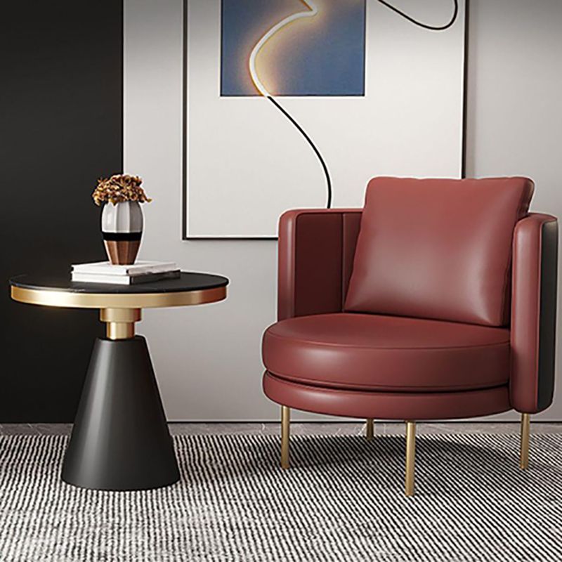 27.55" Wide Parsons Chair Armless Chair with Pillow Back for Living Room Clearhalo 'Accent Chairs' 'accent_chairs' 'Chairs & Seating' 'furn' 'furn_accent_chairs' 'Furniture' 'Living Room Furniture' 1200x1200_aa93785e-4e4c-41e9-b4f3-711dbaf16b98