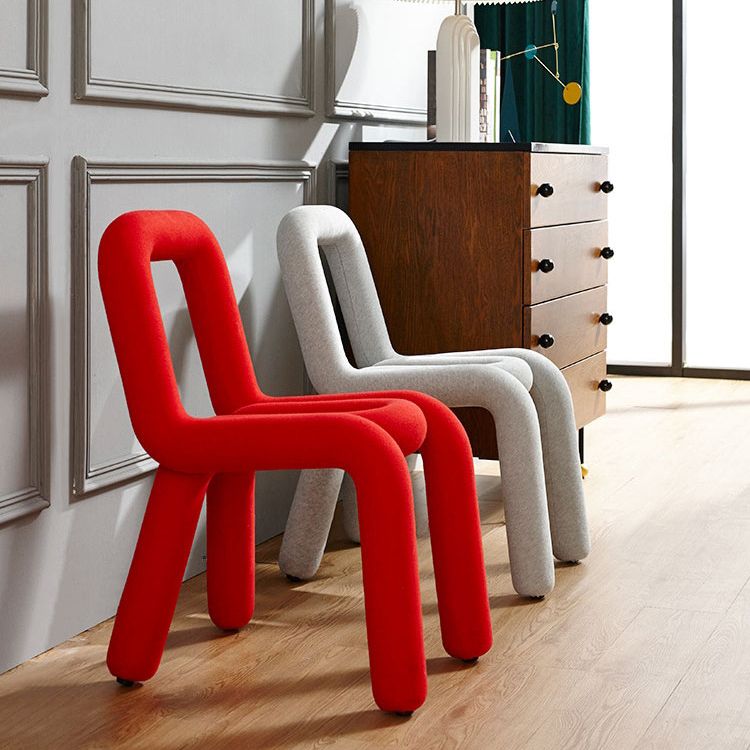 Modern Style Metal Chair Dining Room Kitchen Open Back Side Chairs Set Clearhalo ' kitchen&dining_furn' 'Dining Chairs' 'Dining Tables & Seating' 'dining_chair' 'furn' 'furn_dining_chair' 'Furniture' 'furniture_dining_chair' 'Kitchen & Dining Furniture' 'kitchen' 1200x1200_aa9392ae-e4eb-47f2-89b2-6090400231ed