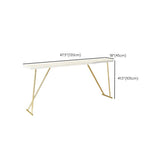Glam Bar-height Table with Gold Base 41.3-inch Height Table Top Bar Table