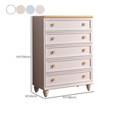 Sierlijke traditionele lingerie borst rubber hout opbergkast met laden voor slaapkamer