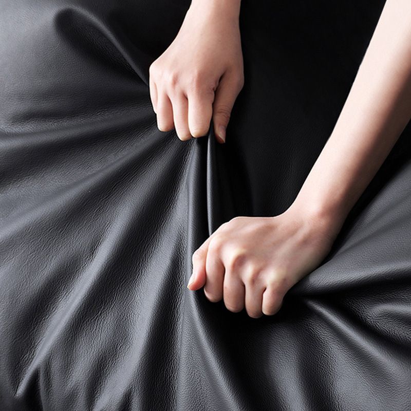 Contemporary Sofa Faux Leather Square Arm Sofa with Pillows for Apartment Clearhalo 'furn' 'furn_sofas' 'Furniture' 'Living Room Furniture' 'Sofa' 'sofas' 1200x1200_aa97e291-51e8-487c-b7b4-1fd73503f0e3