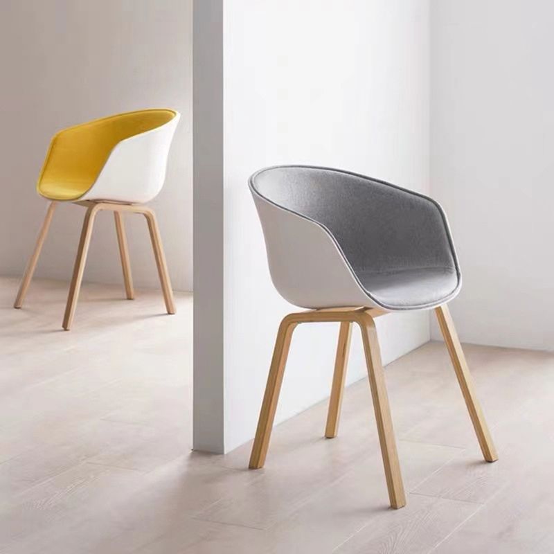 Scandinavian Home Arm Chair Indoor Wingback Plastic Dining Room Chair Set Clearhalo ' kitchen&dining_furn' 'Dining Chairs' 'Dining Tables & Seating' 'dining_chair' 'Furniture' 'furniture_dining_chair' 'Kitchen & Dining Furniture' 'kitchen' 1200x1200_aa9a690c-9586-4ccb-b041-42bb79ebaa3b