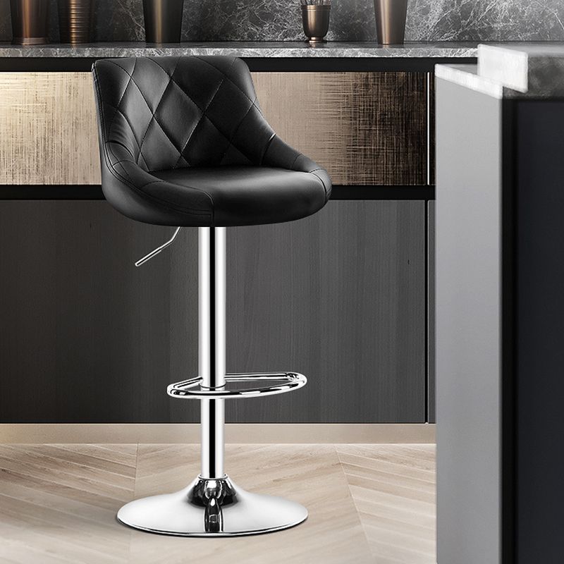 Indoor Rotating Lifting Barstool Nordic Leather Cushion Bar Stool Clearhalo 'Bar Furniture' 'Bar Stools' 'bar_stools' 'furniture_bar_stools' 'Kitchen & Dining Furniture' 'kitchen&dining_furn' 'kitchen' 'kitchen_furn' Furniture' 1200x1200_aa9b4dfa-fe1d-40ab-b632-ee0169e74484