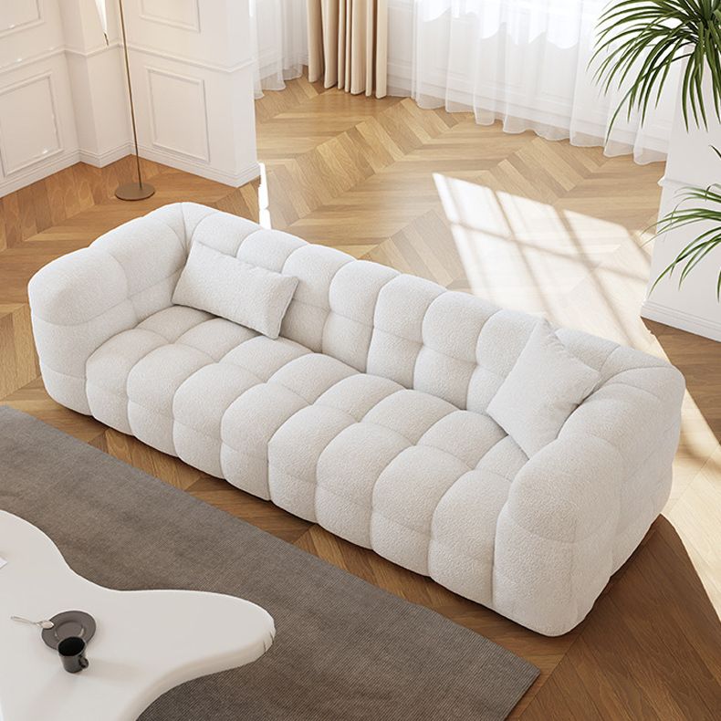 Sofá de brazo de esmoquería moderno resistente al sofá de la bizcocho de galleta en blanco