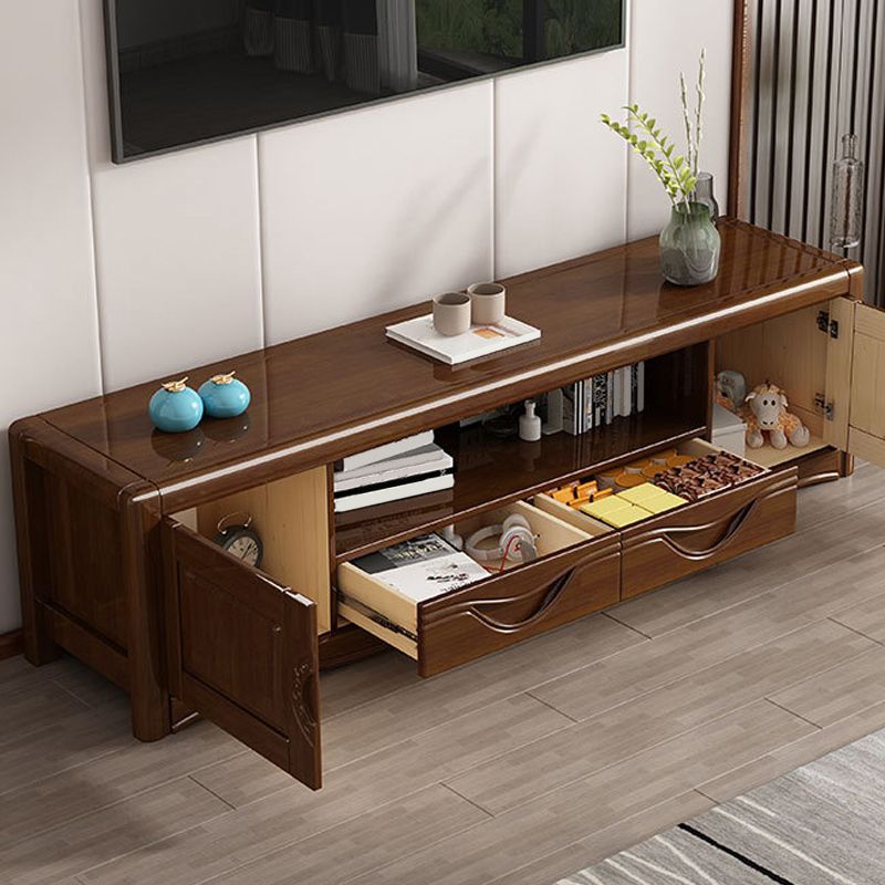 Contemporary Wood TV Stand Open Storage TV Media Stand with Drawers for Living Room Clearhalo 'furn' 'furn_tv_stands_entertainment_centers' 'Furniture' 'Living Room Furniture' 'TV Stands & Entertainment Centers' 'TV Stands & Media Storage Furniture' 'tv_stands_entertainment_centers' 1200x1200_aa9cabe2-fa4e-4e65-907c-fa8fb5199031