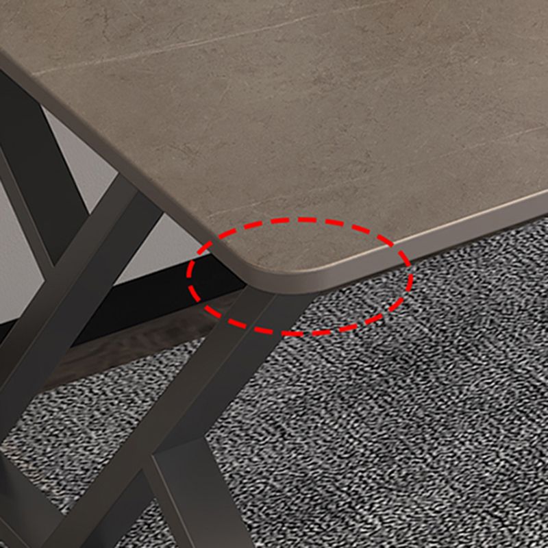 Escritorio de escritura rectangular industrial escritorio de oficina sinterizado para estudio