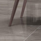Chaise de salle à manger contemporaine en métal, meubles Parsons en finition mate pour la maison
