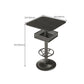 Industrial Style Bar Wine Table Black Bar Dining Table with Storage Clearhalo 'Bar Furniture' 'Bar Tables' 'bar_tables' 'furn' 'furn_bar_tables' 'Furniture' 'Kitchen & Dining Furniture' 1200x1200_aa9ef9a6-5c95-48a7-979f-9221dfcae8d4