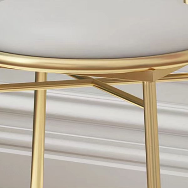 Glam Metal Dining Room Chairs Open Back Dining Side Chair for Restaurant Use