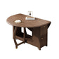 Mid-Century Modern Dining Table Round Solid Wood Brown Dining Table for Home Use Clearhalo ' dining_table' 'Dining Tables & Seating' 'Dining Tables' 'furn' 'furn_dining_table' 'Furniture' 'furniture_dining_table' 'Kitchen & Dining Furniture' 'kitchen&dining_furn' 'kitchen' 'kitchen_dining_table' 1200x1200_aaa13514-ca40-4112-b99a-00077a056913