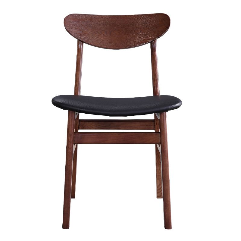 Modern Solid Wood Dining Chair Indoor-Outdoor Open Back Side Chair Clearhalo 'Dining Chairs' 'Dining Tables & Seating' 'dining_chair' 'furn' 'furn_dining_chair' 'Furniture' 'Kitchen & Dining Furniture' 1200x1200_aaa17ca1-66a2-464a-bad1-f38eb090d51d