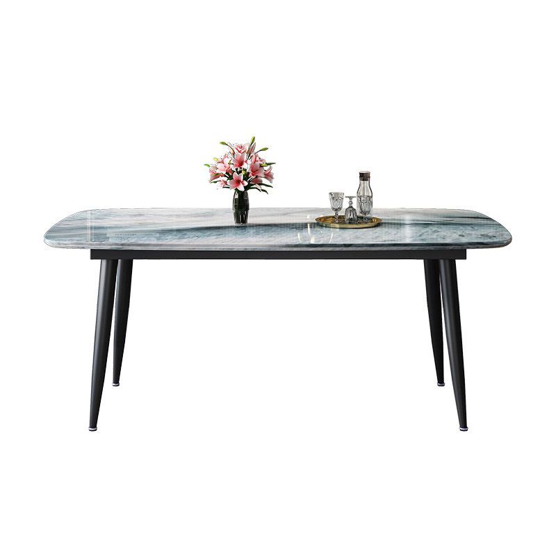 Rectangle Dining Site Table Contemporary 4 Legs Dining Room Table Clearhalo 'Dining Tables & Seating' 'Dining Tables' 'dining_table' 'furn' 'furn_dining_table' 'Furniture' 'Kitchen & Dining Furniture' 1200x1200_aaa30be0-91e7-4a68-9335-8fdb3d110eec