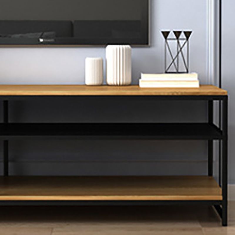 Solid Wood TV Media Console Industrial Media Console TV Stand for Living Room Clearhalo 'furn' 'furn_tv_stands_entertainment_centers' 'Furniture' 'Living Room Furniture' 'TV Stands & Entertainment Centers' 'TV Stands & Media Storage Furniture' 'tv_stands_entertainment_centers' 1200x1200_aaa36fb9-762a-47b3-bf63-841f4e604a63