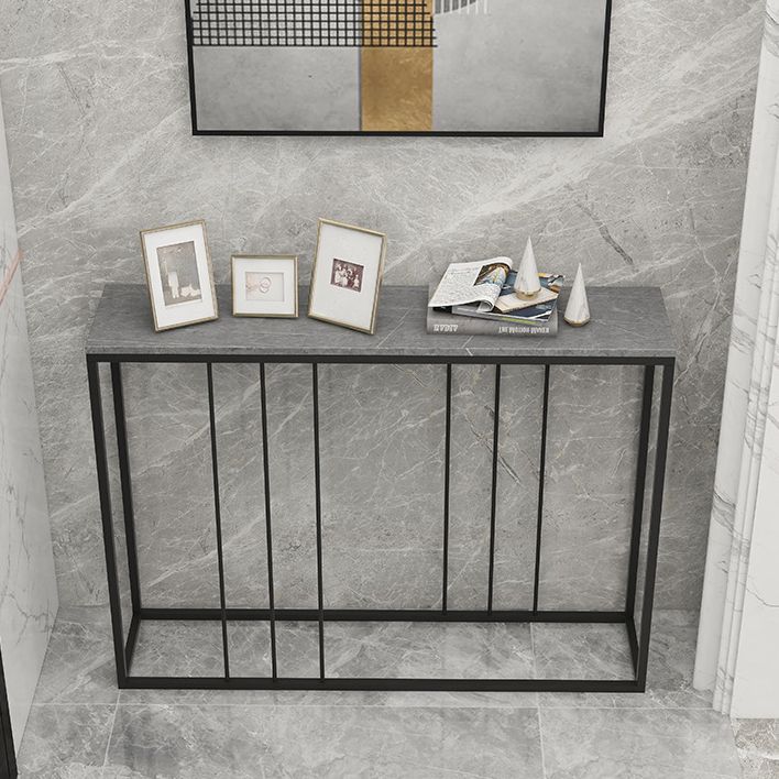 Modern Rectangle Console Table 31.5-inch Tall Iron Accent Table