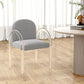 Modern Simple Arm Chair Plastic Frame Dining Chair for Dining Room Clearhalo 'Dining Chairs' 'Dining Tables & Seating' 'dining_chair' 'furn' 'furn_dining_chair' 'Furniture' 'Kitchen & Dining Furniture' 1200x1200_aaa52937-7c05-49cf-b4a9-fccb72663df8