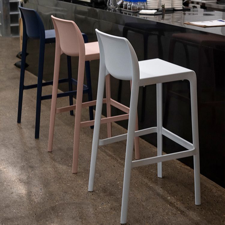 Scandinavian Style Plastic Armless Barstools Stackable Stools for Home Clearhalo 'Bar Furniture' 'Bar Stools' 'bar_stools' 'furn' 'furn_bar_stools' 'Furniture' 'furniture_bar_stools' 'Kitchen & Dining Furniture' 1200x1200_aaa58991-7a73-4cc3-a505-af668dd9f15e
