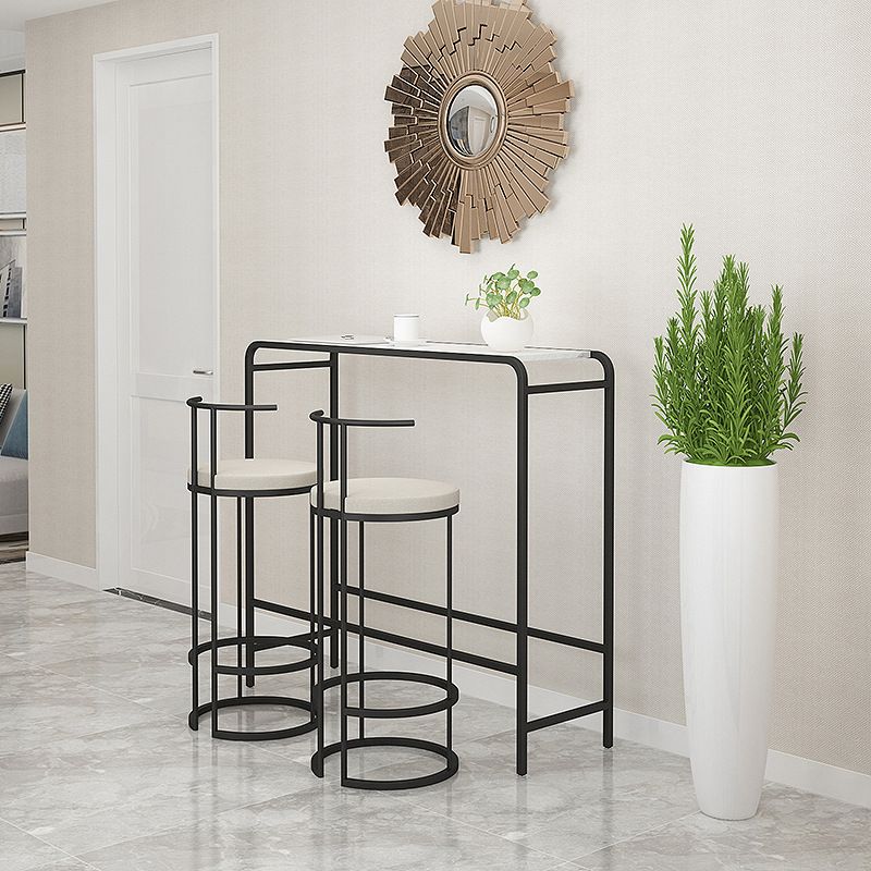 Industrial Pub Dining Set 1/3 Pieces Rectangular Table and Stool Clearhalo 'Bar Furniture' 'furn' 'furn_home_bar_bar_sets' 'Furniture' 'Home Bars & Bar Sets' 'home_bar_bar_sets' 'Kitchen & Dining Furniture' 1200x1200_aaa60adb-ec29-4c70-bd85-c8a8ed998bed