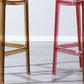 Industrial Bar Stool Acrylic Backrest Counter Stool for Living Room