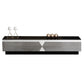 Glass and Wood TV Console Gorgeous Style Home Closed Black TV Stand Console Clearhalo 'furn' 'furn_tv_stands_entertainment_centers' 'Furniture' 'Living Room Furniture' 'TV Stands & Entertainment Centers' 'TV Stands & Media Storage Furniture' 'tv_stands_entertainment_centers' 1200x1200_aaa9a1e2-ac5b-474d-a2ac-68b9eb7eadee
