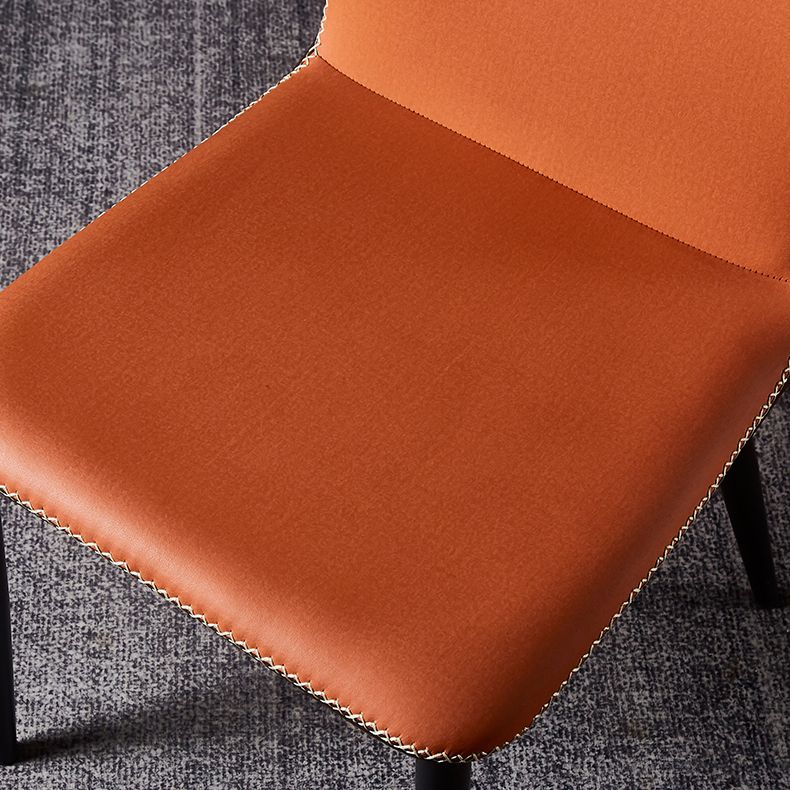 Modern Design Wingback Dining Side Chairs Armless Leather Chair for Home Clearhalo ' kitchen&dining_furn' 'Dining Chairs' 'Dining Tables & Seating' 'dining_chair' 'furn' 'furn_dining_chair' 'Furniture' 'furniture_dining_chair' 'Kitchen & Dining Furniture' 'kitchen' 1200x1200_aaabe67a-e8df-46d5-a4a0-d849ecb4a360