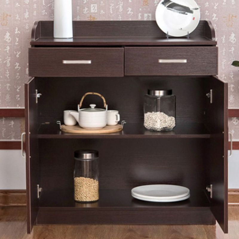 35.4" Tall 2 - Door and 2 - Drawer Accent Cabinet Faux Wood Storage Cabinet Clearhalo 'Cabinets & Chests' 'cabinets_chests' 'furn' 'furn_cabinets_chests' 'Furniture' 'Living Room Furniture' 1200x1200_aaae2450-16af-4492-a357-039a130a4415