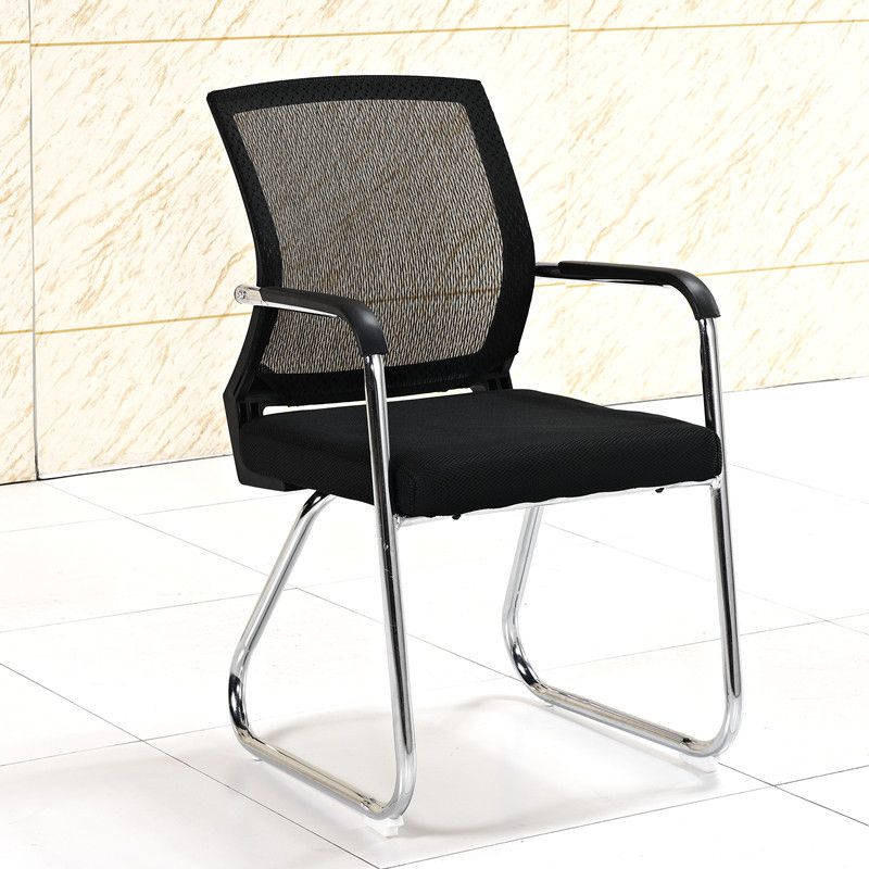 Mid-Back Ergonomic Office Chair Contemporary No Wheels Desk Chair Clearhalo 'furn' 'furn_office_chair' 'Furniture' 'Office Chairs' 'Office Furniture' 'office_chair' 1200x1200_aaae5432-b711-44e5-9f86-209cf62f6c0b
