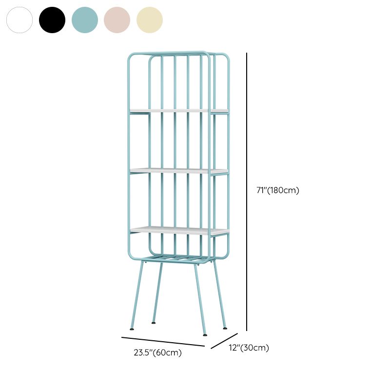 Glam Metal boekenplank geometrische plank boekenkast voor studieruimte 70.9 "H x 11.8" W