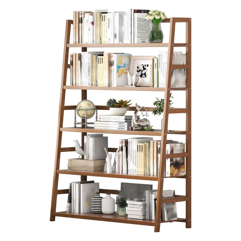 Modern Open Back Ladder boekenplank Engineered houten boekenkast met planken