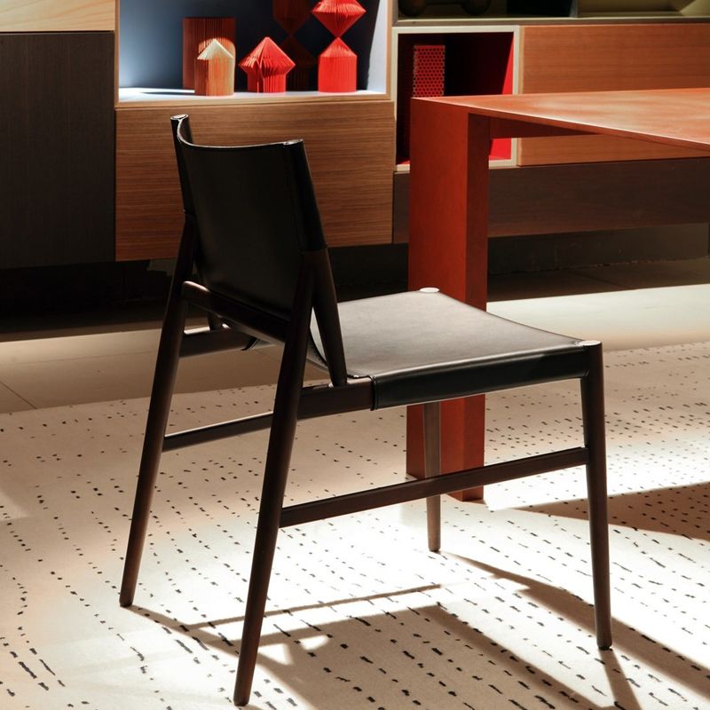 Leather Armless Dining Chairs Home Upholstered Side Chairs with Wood Legs Clearhalo ' kitchen&dining_furn' 'Dining Chairs' 'Dining Tables & Seating' 'dining_chair' 'furn' 'furn_dining_chair' 'Furniture' 'furniture_dining_chair' 'Kitchen & Dining Furniture' 'kitchen' 1200x1200_aab16cb2-74a7-4545-8c15-b5a17dbc02f0