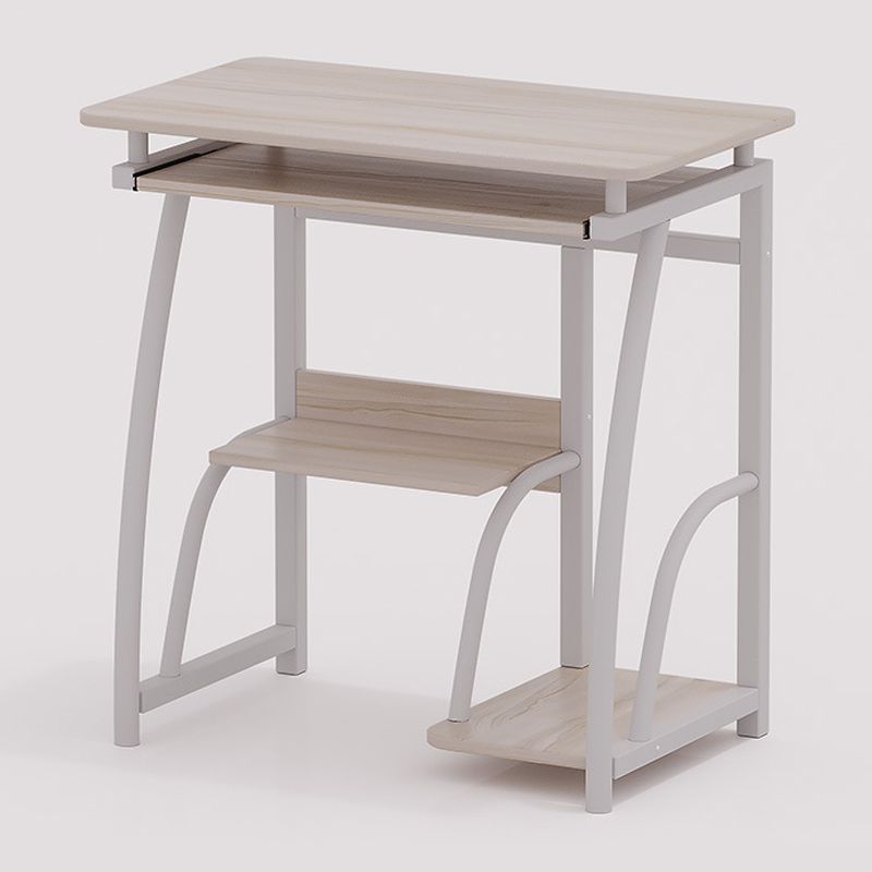 28-Inch Hight Desk Contemporary Rectangular Wooden Writing Desk with Keyboard Tray Clearhalo 'furn' 'furn_office_desk' 'Furniture' 'Office Desks' 'Office Furniture' 'office_desk' 1200x1200_aab16eaf-ad7e-4b43-b5ce-5755b73b4000